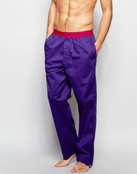 Calvin Klein Woven Print Loungepant In Regular Fit - Синий