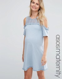 Платье для беременных ASOS Maternity - Синий