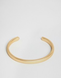 Матовый браслет-манжета Chained &amp; Able - Золотой