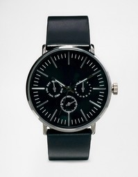 Часы с металлическим циферблатом ASOS - Черный
