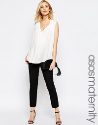 Укороченные брюки для беременных ASOS Maternity - Черный