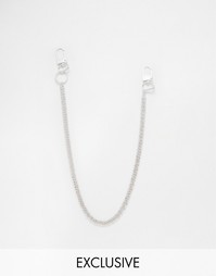 Серебряная цепочка на джинсы Chained &amp; Able - Серебряный