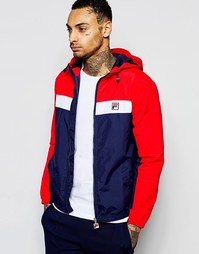 Куртка с капюшоном и вставками Fila Vintage - Темно-синий