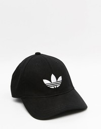 Черная кепка с трилистником adidas Originals - Черный