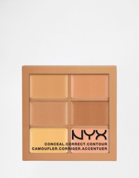 Палитра теней NYX 3c - Conceal Correct Contour - Средний