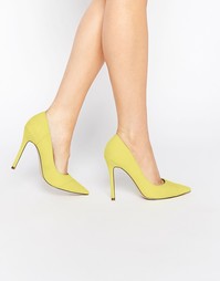 Туфли на высоком каблуке с острым носом ASOS PARADOX - Желтый