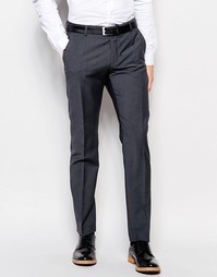 Темно-серые брюки слим из смешанной шерсти Selected Homme