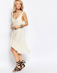 Платье-сорочка Free People Parisian - Слоновая кость
