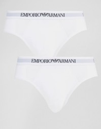 2 хлопковых трусов Emporio Armani - Белый