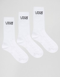 3 пары белых носков Vans Classic VXRZWHT - Белый