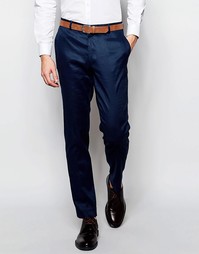 Зауженные льняные брюки ASOS - Темно-синий