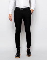 Черные суперзауженные брюки ASOS - Черный