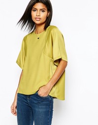 Футболка с контрастными вставками ASOS - Зеленый