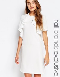 Цельнокройное платье с короткими рукавами и оборкой Alter Tall