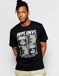 Футболка AAPE By A Bathing Ape - Черный