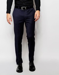 Темно-синие зауженные брюки под смокинг ASOS - Темно-синий