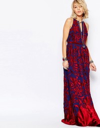 Платье макси Free People Hedgemaze - Красный