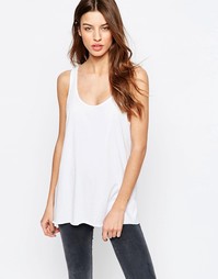 Майка из хлопкового трикотажа ASOS - Белый