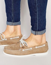 Кожаные мокасины Sperry Topsider - Бежевый