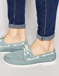 Кожаные мокасины Sperry Topsider - Синий