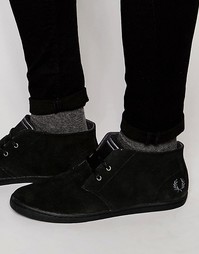 Замшевые ботинки чукка Fred Perry Byron - Черный