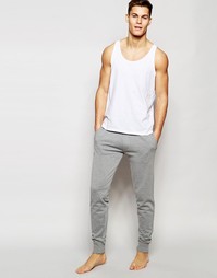 Трикотажные спортивные брюки слим с манжетами Esprit - Серый