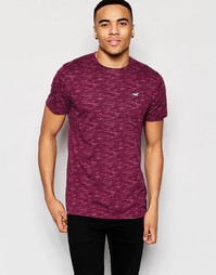 Футболка слим с круглым вырезом Hollister - Cabernet texture