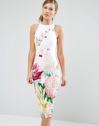 Платье миди с цветочным принтом Ted Baker Julee - Цветочный рисунок