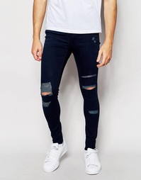 Рваные супероблегающие джинсы с классической талией Waven Jeans Royd