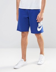 Синие шорты Nike Aw77 678568-458 - Синий
