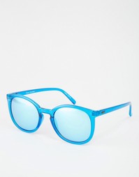 Солнцезащитные очки с круглой оправой и зеркальными стеклами Quay Aust