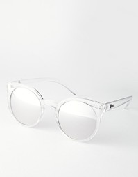 Круглые солнцезащитные очки с зеркальными стеклами Quay Australia Kosh