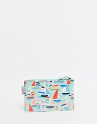 Кошелек на молнии Cath Kidston Small Little Boats - Бледно-синий