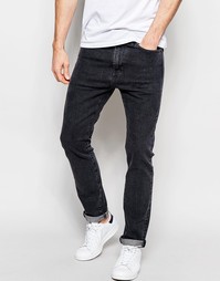 Черные выбеленные зауженные джинсы стретч Levi's 510 Funny Name Levi's®