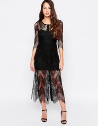 Кружевное платье-комбинация Goldie Karley - Черный