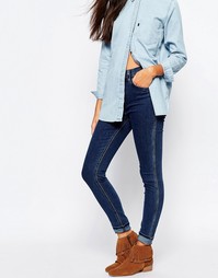 Зауженные джинсы с высокой талией Levi's Line 8 Rebel - Синий