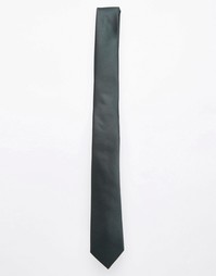 Темно-зеленый узкий галстук ASOS - Темно-зеленый