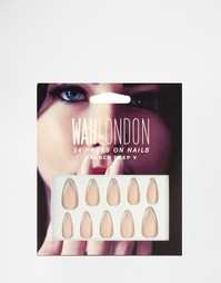 Накладные ногти WAH London - Французский маникюр - French deep v