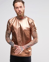 Футболка цвета бронзовый металлик ASOS - Bronze