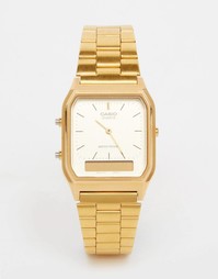 Электронные часы-браслет Casio AQ-230GA-9DMQYES - Золотой