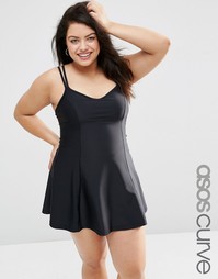 Платье для плавания ASOS CURVE - Черный