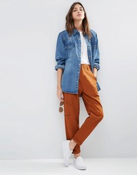 Брюки-галифе с завышенной талией ASOS - Рыжий