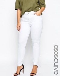 Белые джинсы скинни ASOS CURVE Ridley - Белый