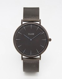 Часы с черным сетчатым браслетом Cluse La Boheme CL18111 - Черный