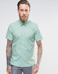 Рубашка зауженного кроя PS Paul Smith - Бирюзовый