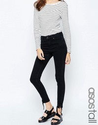 Зауженные джинсы с завязками на кромках ASOS TALL Ridley