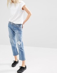 Укороченные рваные джинсы с классической талией Cheap Monday