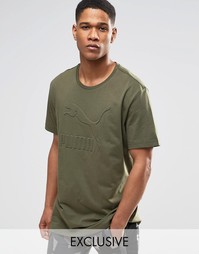 Oversize-футболка цвета хаки Puma эксклюзивно для ASOS - Зеленый