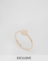 Эксклюзивное кольцо цвета розового золота с черепом Cheap Monday