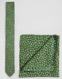 Набор с галстуком и платком для пиджака ASOS Wedding - СКИДКА 21%